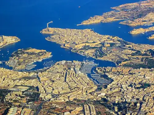Aerial View - Grand Harbour and Marsamxetto Harbour